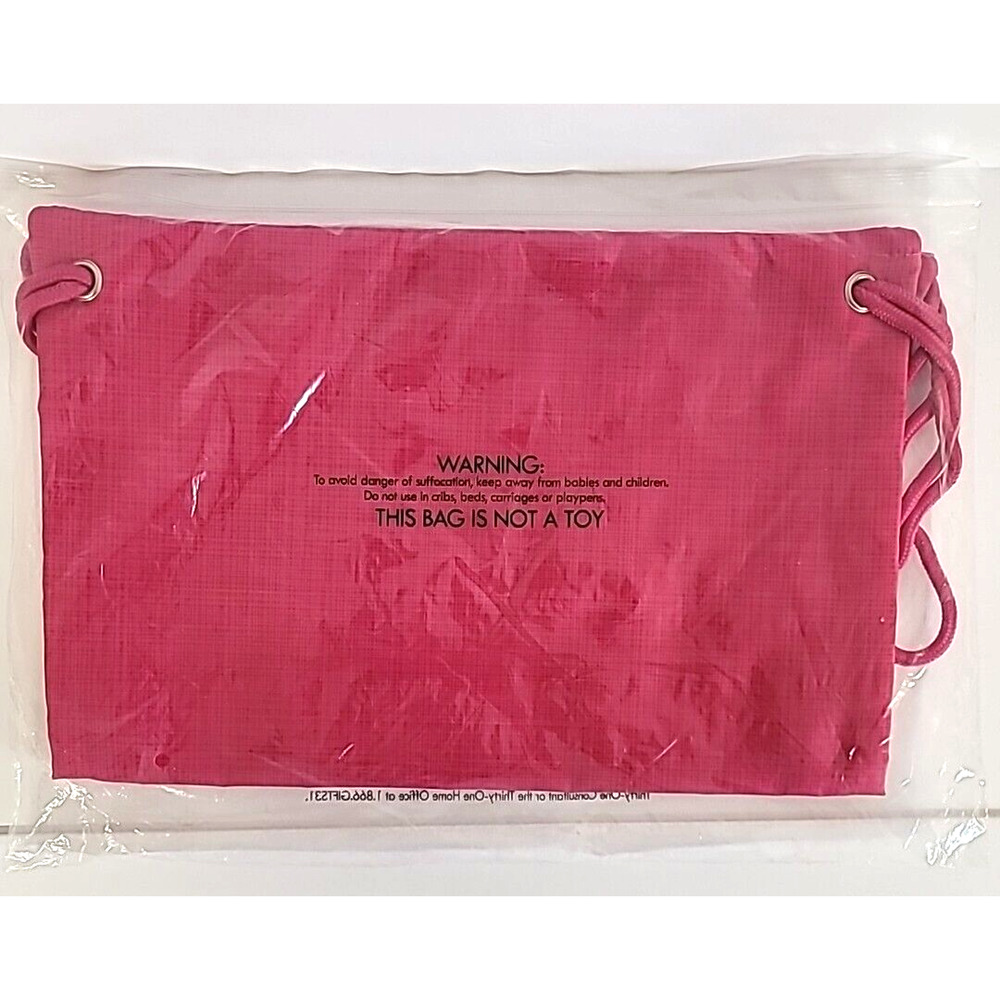 Thirty One Cinch Sac Pink Cross Pop‎ 10th Anniversary -New in Package - Picture 4 of 5
